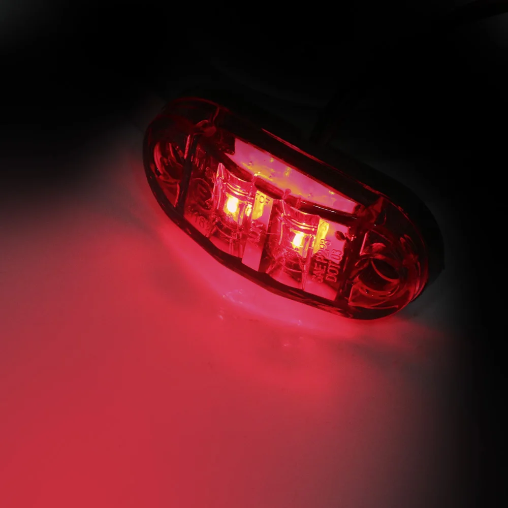 12V 24V Trailer Truck Position Clearance Lights LED Side Marker Lamp Taillight Turn Signal Brake Parking Warning Car Accessories