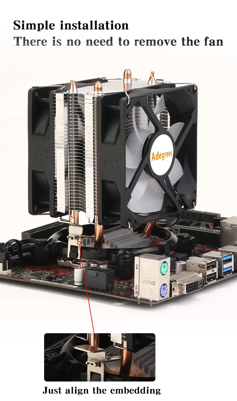 CPU Air Cooler X79 X99 3Pin PWM 4Pin Quiet Processor Cooling Fan For Intel LGA 1151 1155 1200 1700 2011 AMD AM3 AM4 PC Radiator