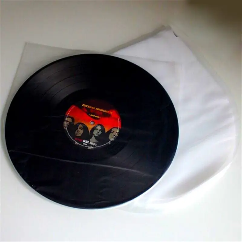 50Pcs 12" Clear Vinyl Record Protecter LP Record Plastic Bags Anti-static Record Sleeves Vinyl Record Inner Film Bag