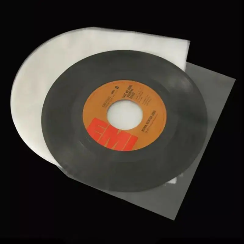 50Pcs 12" Clear Vinyl Record Protecter LP Record Plastic Bags Anti-static Record Sleeves Vinyl Record Inner Film Bag