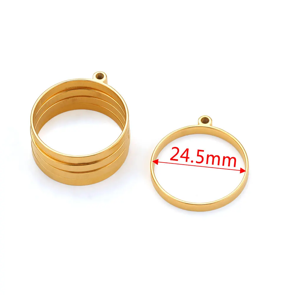 10pcs Stainless Steel Geometric Figure Charm Hollow Glue Blank Pendant Tray Bezel Charms For Jewelry Making Supplies Findings
