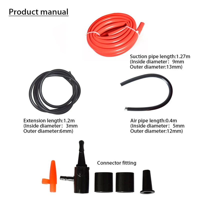 1pc Portable Manual Oil Pump Hand Siphon Tube Car Hose Liquid Gas Transfer Sucker Suction High Quality Inflatable Pump