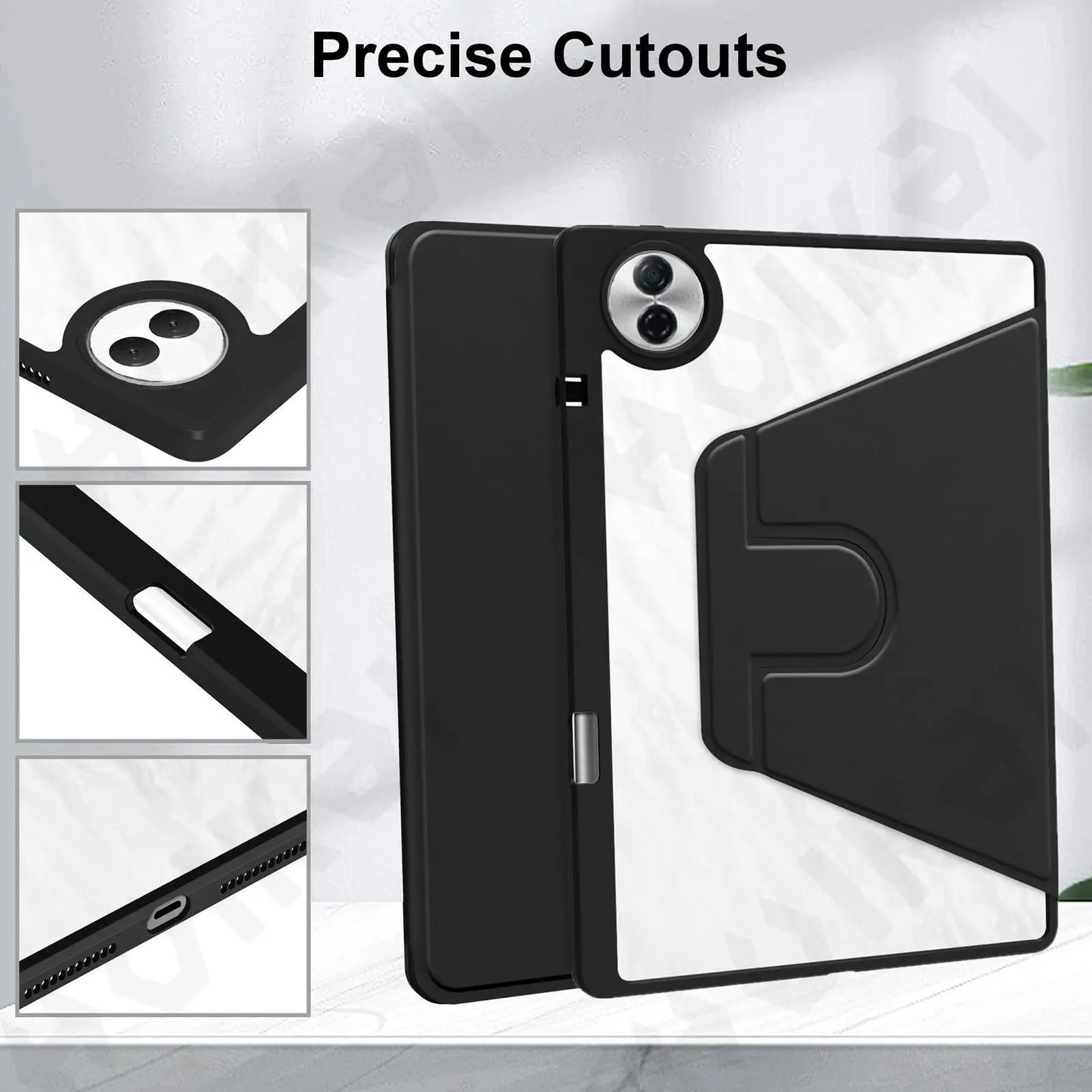 Rotating Case for Honor Pad 10 Magic Pad 3 X9 Pro X9A 2 V9 with Pen Holder 360 Degree Protective Stand Cover Auto Wake Sleep