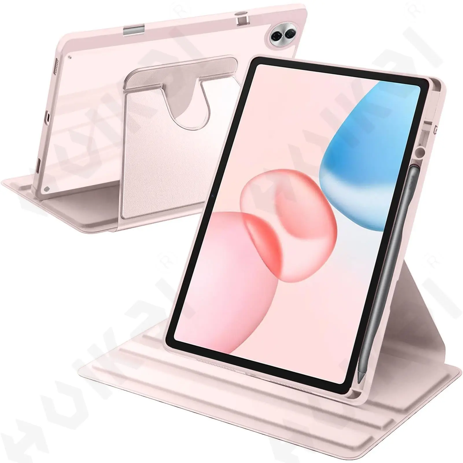 Rotating Case for Honor Pad 10 Magic Pad 3 X9 Pro X9A 2 V9 with Pen Holder 360 Degree Protective Stand Cover Auto Wake Sleep