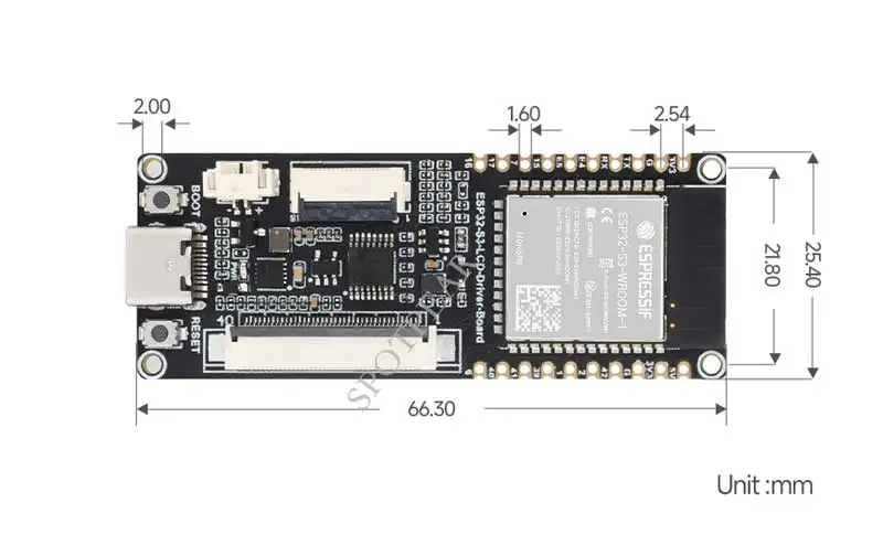 ESP32-S3 LCD Driver Development Board RGB / SPI N8R8 For 2.1inch / 2.8inch / 4inch Captive TouchScreen Display