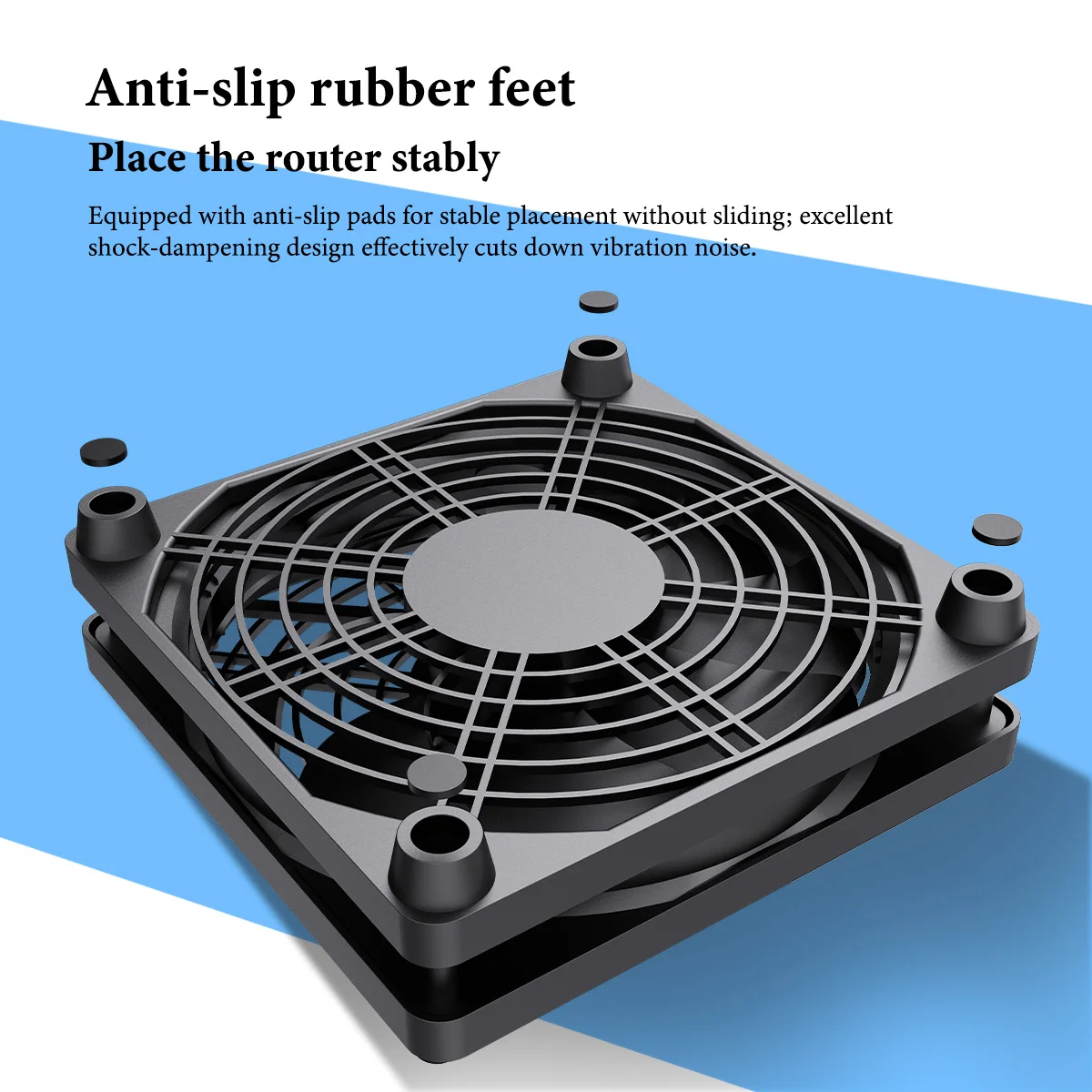 5V USB router cooling fan, with three-speed adjustable function. Style is suitable for cooling various devices.