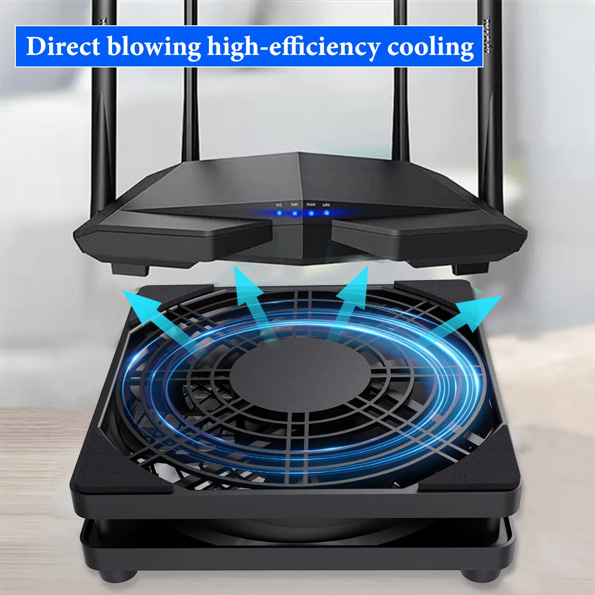 5V USB router cooling fan, with three-speed adjustable function. Style is suitable for cooling various devices.