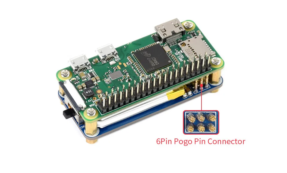 Waveshare UPS HAT (C) 5V Uninterruptible Power Supply UPS HAT Board For Raspberry Pi Zero Zero 2 W UPS