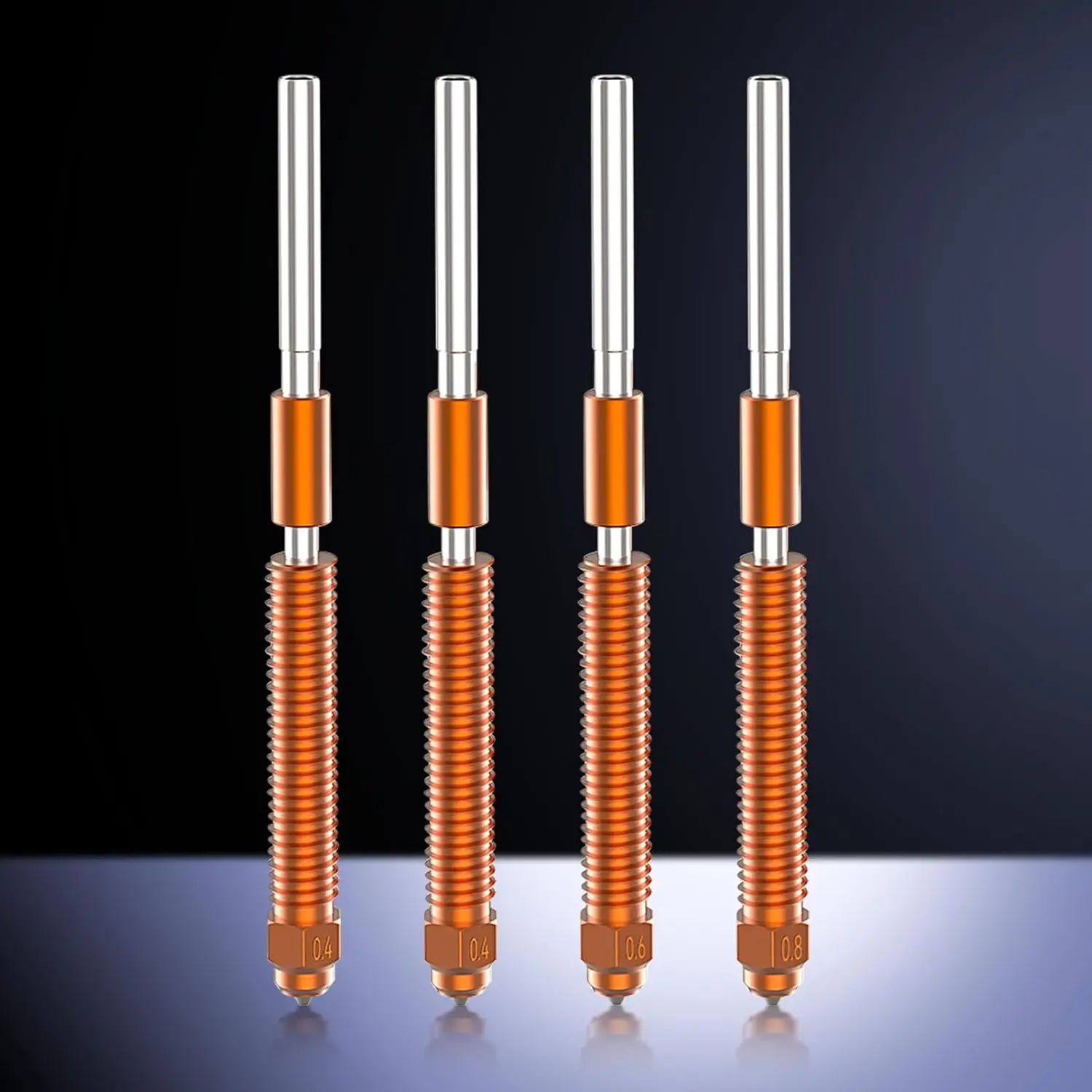 Creality "Unicorn" K2 Plus Quick-Swap Nozzle Kit 0.2/0.4/0.6/0.8mm Nozzle for K2/K2 Plus/K2 Pro/HI Upgraded 3D Printer Nozzles