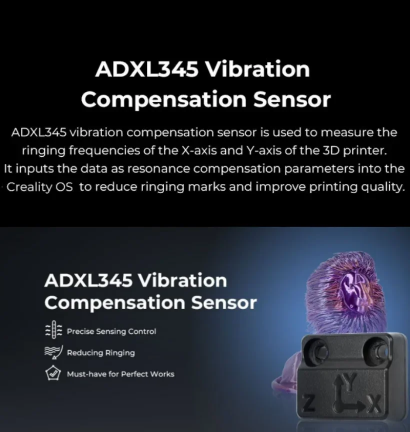 Creality Ender-3 V3 KE Vibration Compensation Sensor for Ender-3 V3 KE Precise Sensing Control 3D Printer Accessories 