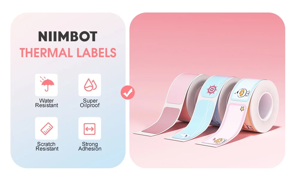 NiimBot D11/D110/D101 Glow-in-the-dark Switch Home Stickers Thermal Label Roll Printing Paper for Thermal Label Printer