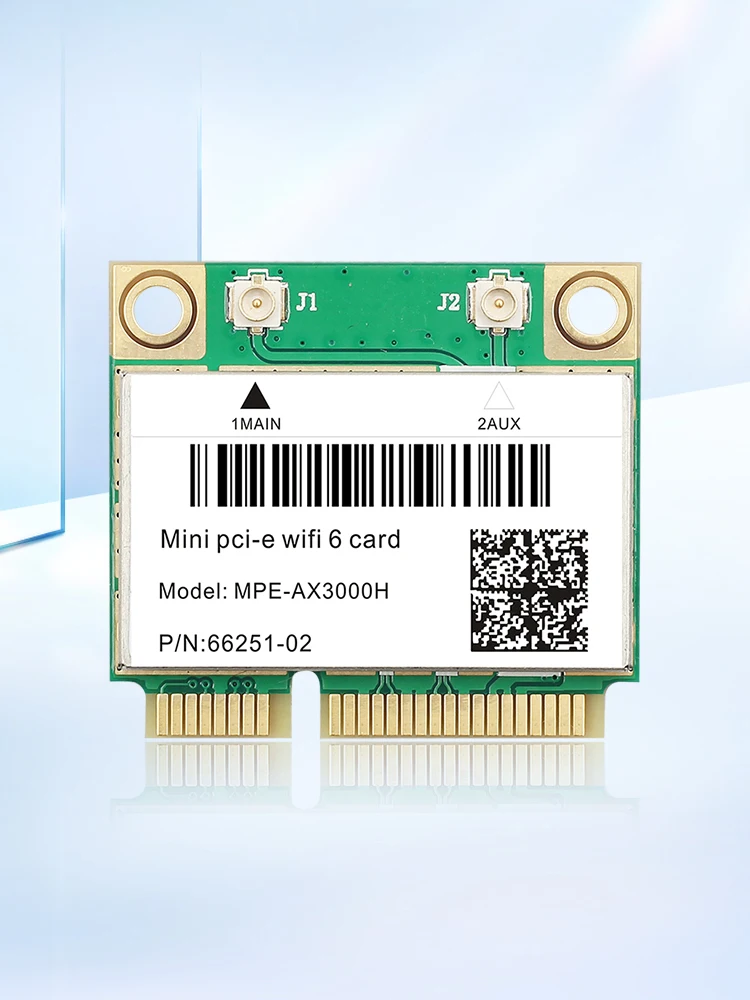 WiFi 6 MPE-AX3000H Mini PCI-E Wifi Card Dual Band 2.4G/5G BT 5.2 802.11ax 2974Mbps Wireless Adapter For Laptop/PC Like AX210