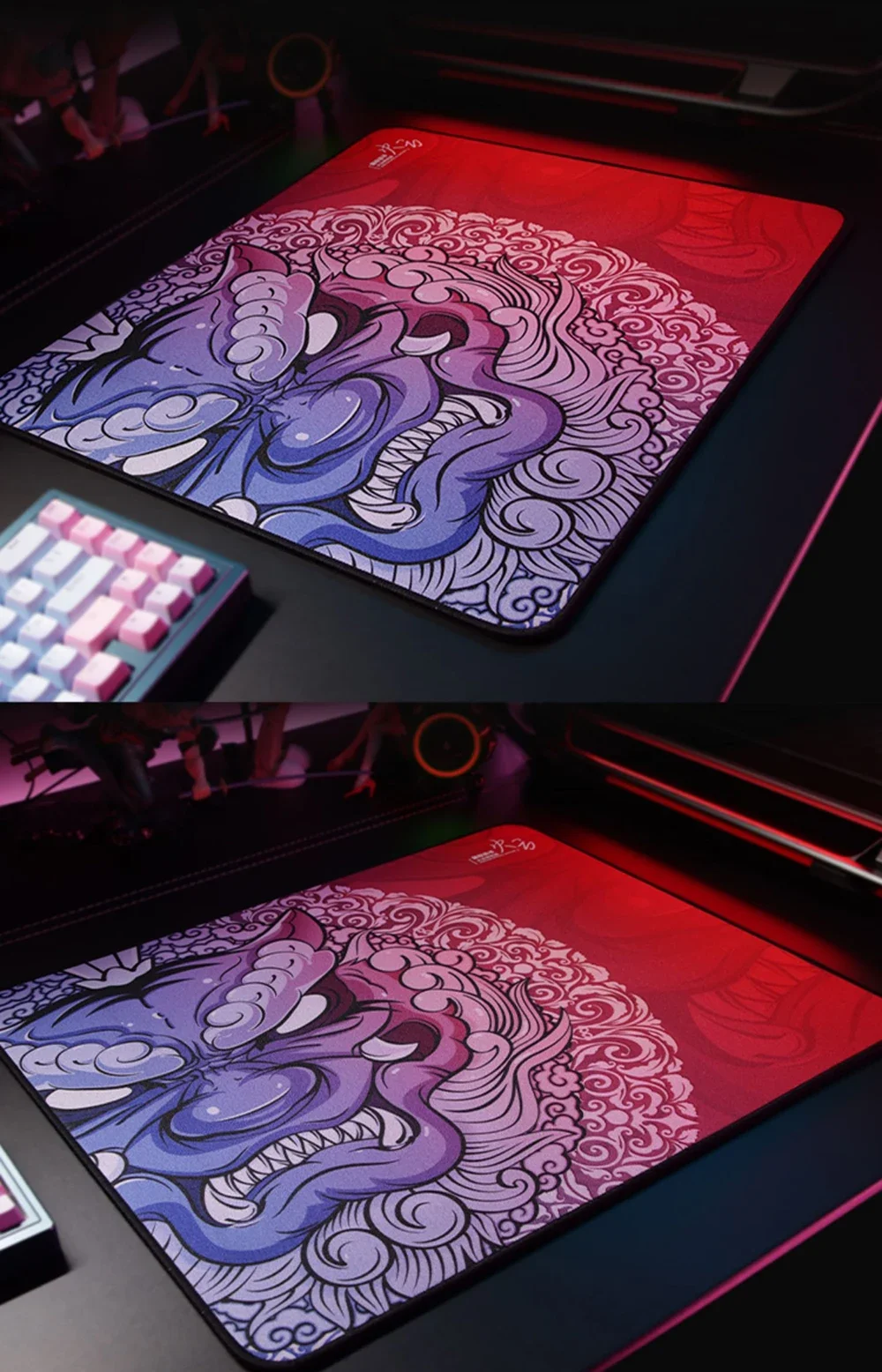 Anime Mouse Pads 45X40CM Small Mouse Pad Control E-sports Tiger Gaming Laptops Mousepad Gamer Carpet Keyboard Mat Desk Protector