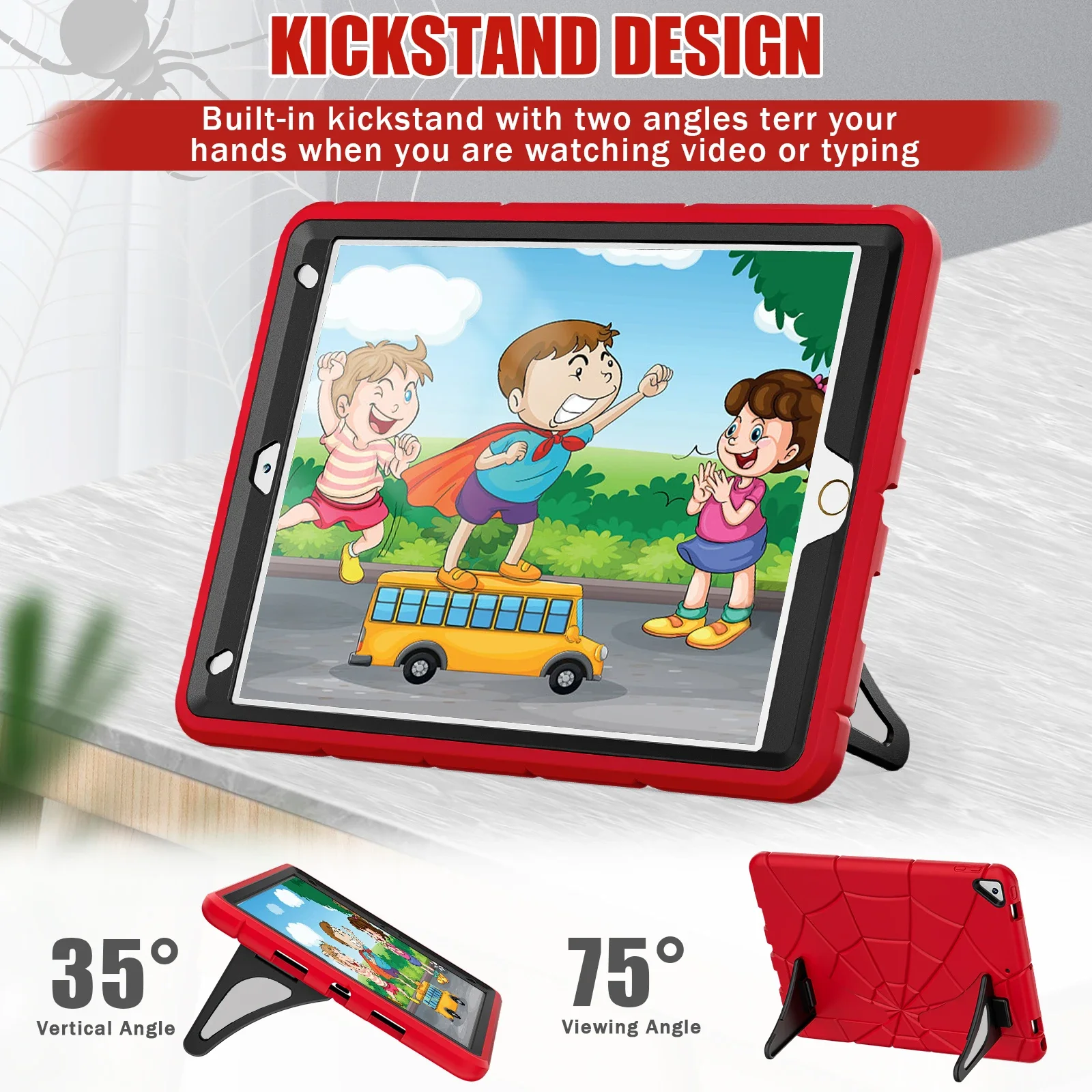 Case For iPad 10th 9th 8th 7th 6th Generation 10.2 9.7 A16 Kid Shockproof Tablet Cover For iPad 11 2024 Pro 2022 Air 4 5 Fundas