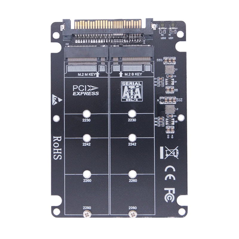 M2 SATA NVMe Key B/M NGFF SSD to PCI-e U2 SFF-8639 Conversion Adapter SSD Adapter PCIe M2 for PC Computer M.2 SSD to U.2 Adapter