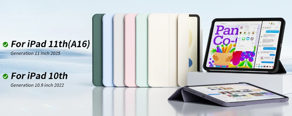 Case for iPad A16 11th 2025 10th Generation 10.9 2022 Smart Cover iPad 11th/10th A3354 A3355 A3356 A2696 A2757 A2777 Fundas case