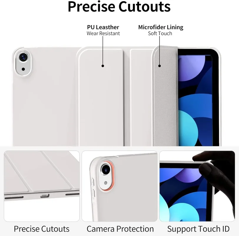 Case for iPad A16 11th 2025 10th Generation 10.9 2022 Smart Cover iPad 11th/10th A3354 A3355 A3356 A2696 A2757 A2777 Fundas case