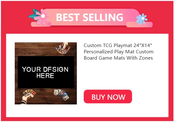 Custom TCG Playmat 24"X14" Personalized Play Mat Custom Board Game Mats With Zones MTG Tabletop Accessories Trading Card Games