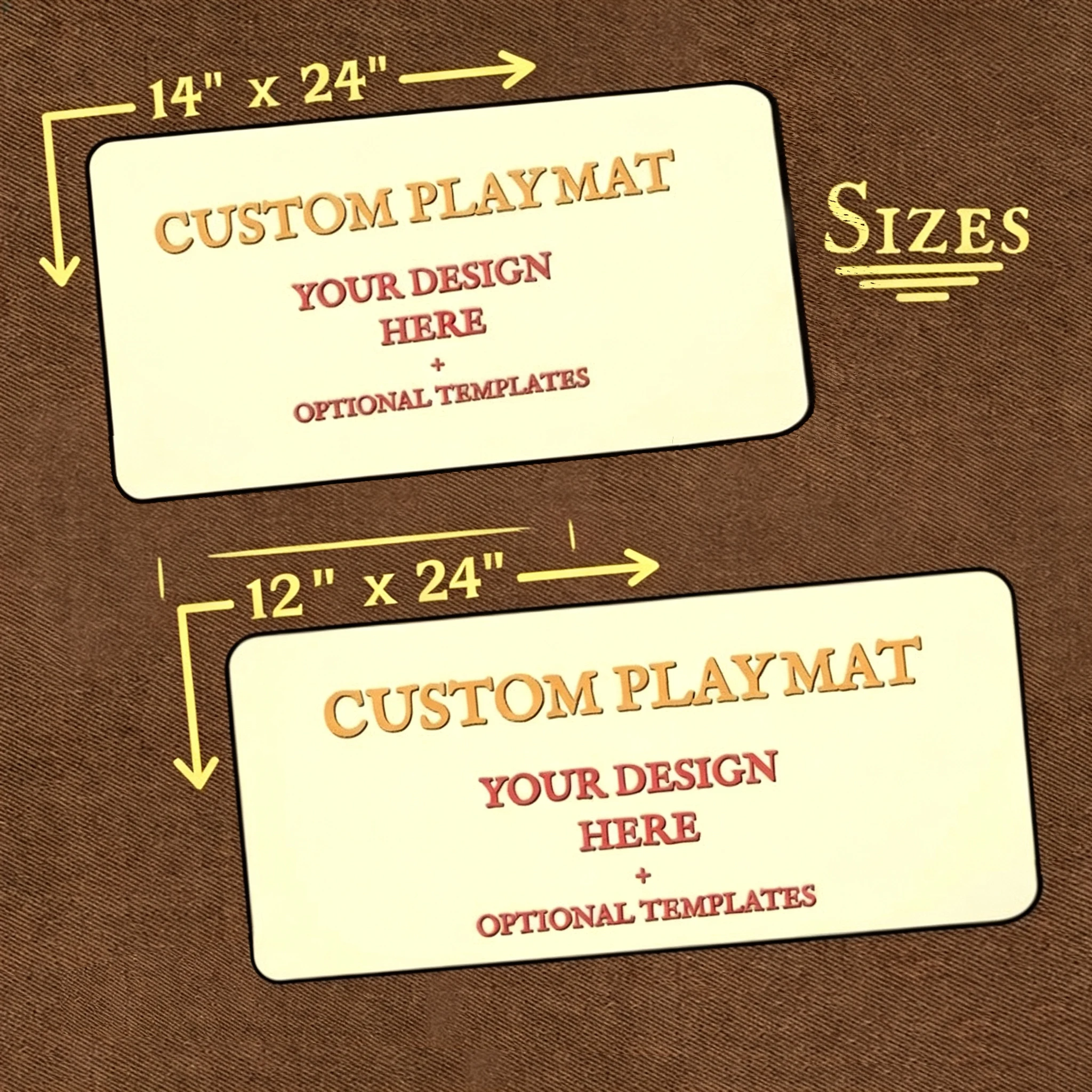 Custom TCG Playmat 24"X14" Personalized Play Mat Custom Board Game Mats With Zones MTG Tabletop Accessories Trading Card Games