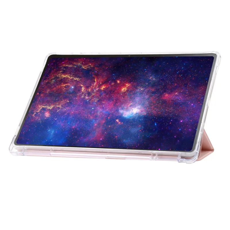 For Samsung Tab S10 Lite Case with Pen Holder Acrylic Clear Hard Stand Cover For Galaxy Tab S10 Lite / S10 FE Case 10.9 inch