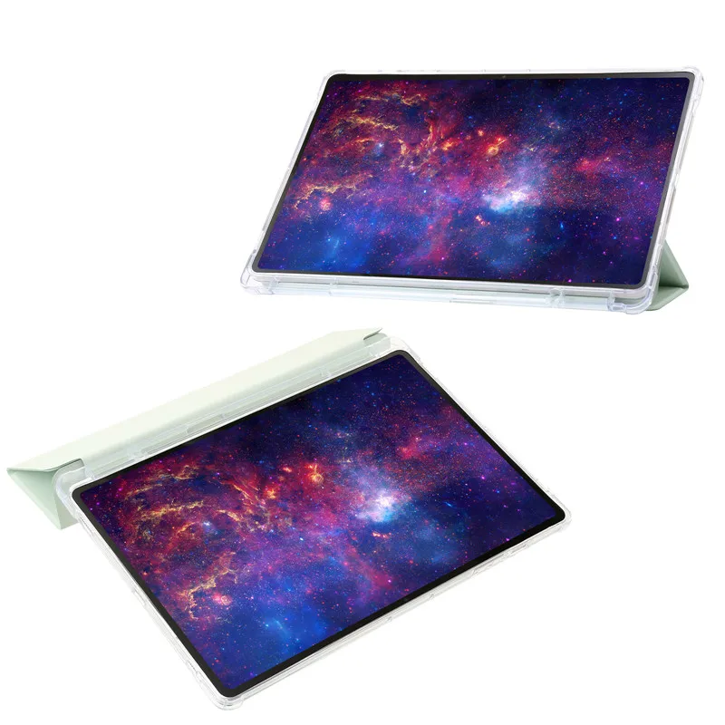 For Samsung Tab S10 Lite Case with Pen Holder Acrylic Clear Hard Stand Cover For Galaxy Tab S10 Lite / S10 FE Case 10.9 inch