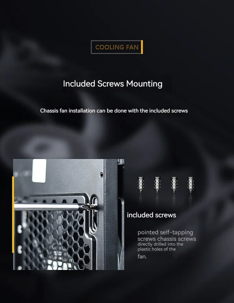 ID-COOLING XF-120-K Simplicity Efficiency PC Gamer Computer Case Fan 12V 4Pin PWM Adjust Speed Serializable Cooling Ventilador