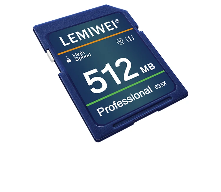 Camera SD Card 256MB 512MB 1GB 2GB High Speed Class 10 U1 Professional 633X SD Card UHS-I LEMIWEI Memory Card For Camera