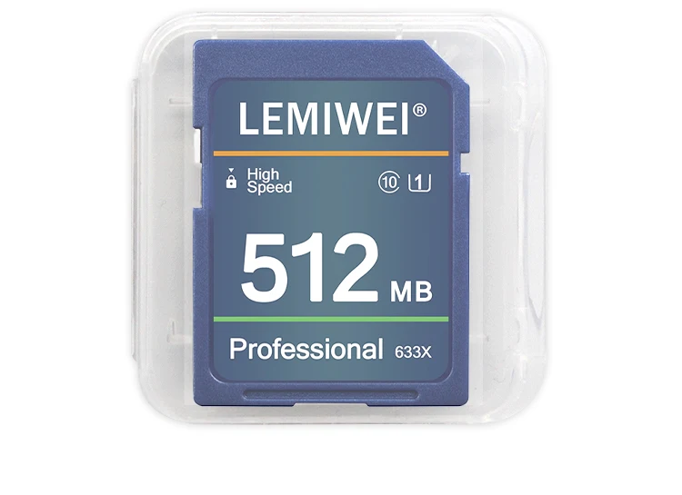 Camera SD Card 256MB 512MB 1GB 2GB High Speed Class 10 U1 Professional 633X SD Card UHS-I LEMIWEI Memory Card For Camera