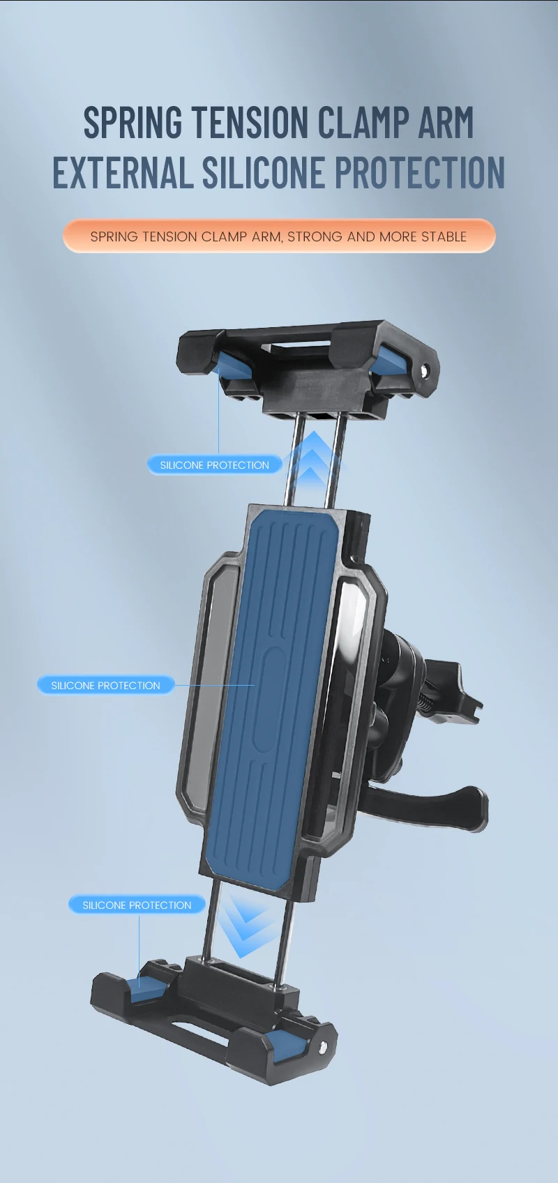 Universal 4-13 Inch Car Air Vent Tablet Stand 360 Rotating Holder Mount For iPhone iPad Pro Air Mini Xiaomi Samsung Tab PC Phone