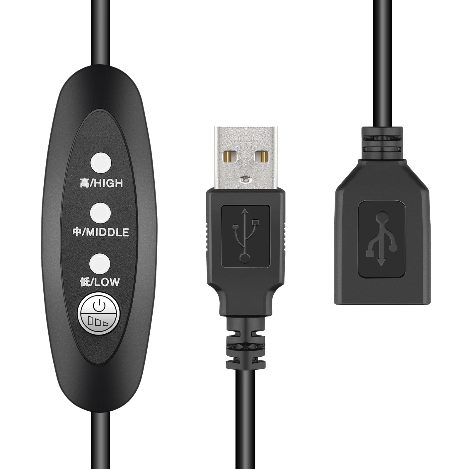 GDSTIME Dual 40mm 60mm 80mm 92mm 120mm 140mm 5V USB Fan w 2 in 1 USB Cable USB Controller For AV Receiver DVR and TV Box Cooling
