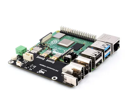 Micro HDMI-compatible to HDMI-c Multifunctional Adapter for Raspberry Pi 5 / 4B  Two Power Supply Methods Dual 4K Output