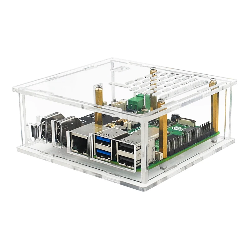 Micro HDMI-compatible to HDMI-c Multifunctional Adapter for Raspberry Pi 5 / 4B  Two Power Supply Methods Dual 4K Output