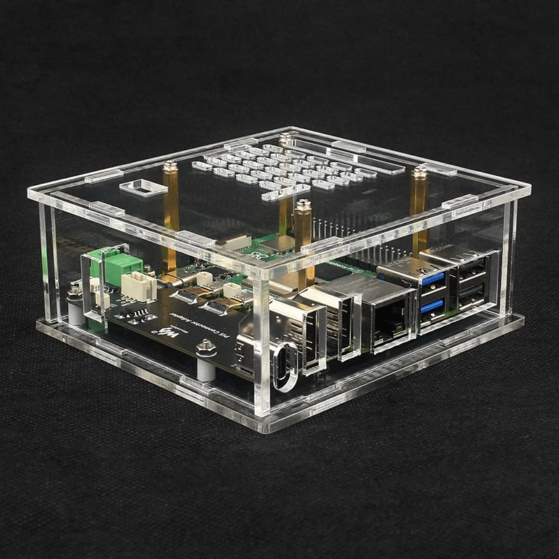 Micro HDMI-compatible to HDMI-c Multifunctional Adapter for Raspberry Pi 5 / 4B  Two Power Supply Methods Dual 4K Output