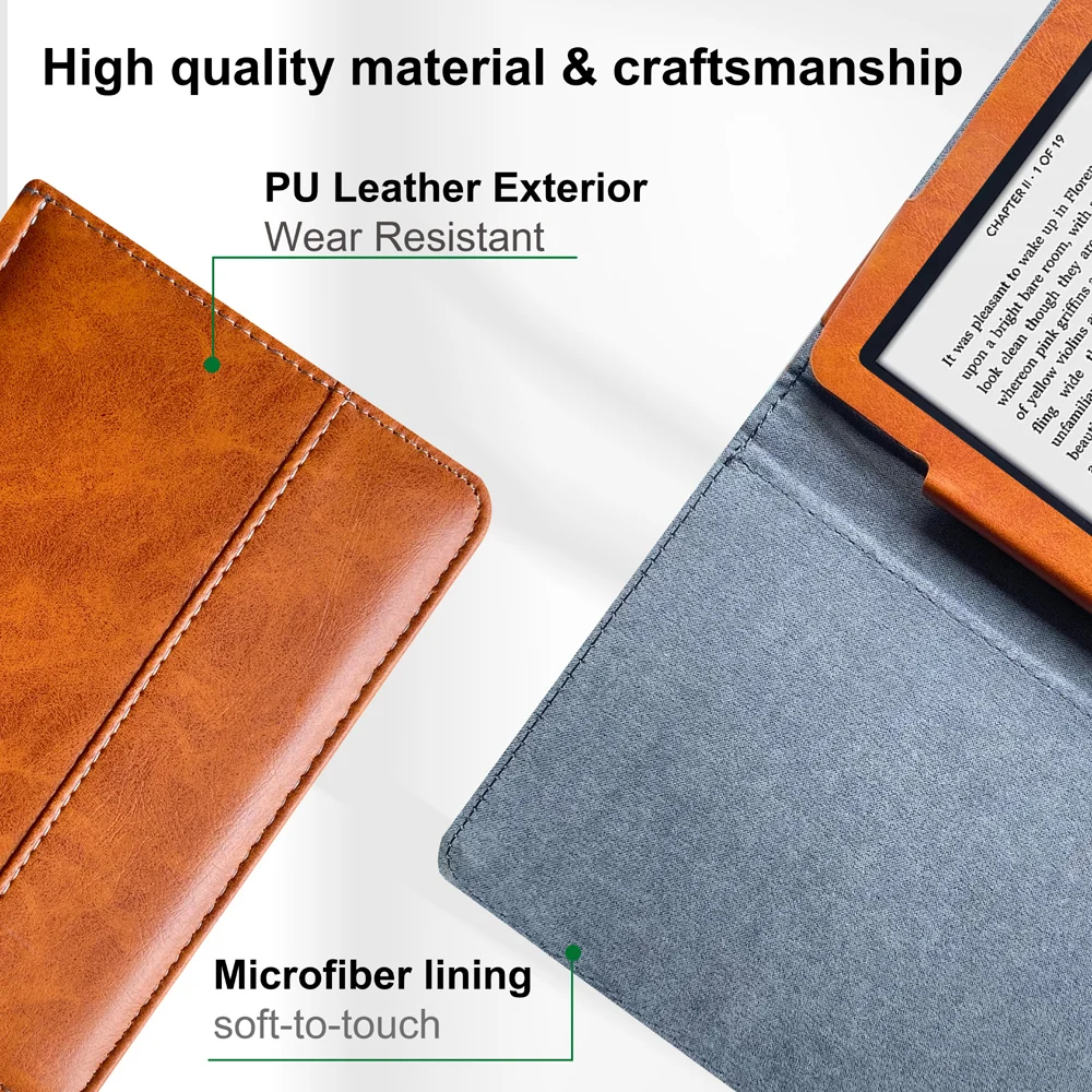 For Sony PRS-T2 Ebook Reader Protective Case Skin with Magnetic Closure Pocket Pouch for Sony Prs T2 Leather Cover Cases