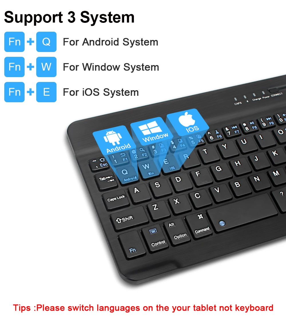 Wireless Keyboard Spanish French Azerty Russian With N And Mouse Mini Bluetooth Gamer For iPad Mac Tablet PC Phone Cell Laptop