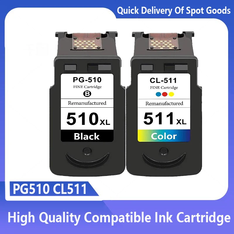 PG510 CL511 Replacement for Canon PG-510 CL-511 PG 510 CL 511 Ink Cartridge Pixma MP250 MP280 IP2700 MP240 MP270 MP480 MX320
