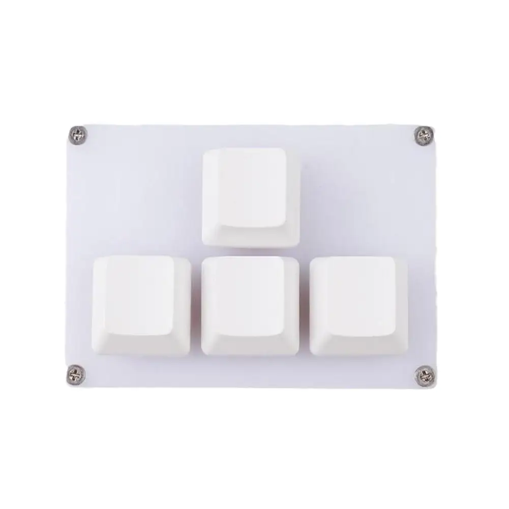 4 Keys Mini Keyboard Direction Arrows Keypad Up Down Left Right DIY Custom Programming Shortcuts USB Mechanical Keypad White