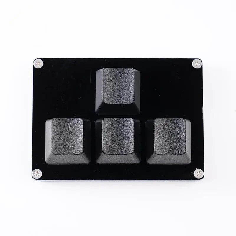 4 Keys Mini Keyboard Direction Arrows Keypad Up Down Left Right DIY Custom Programming Shortcuts USB Mechanical Keypad White