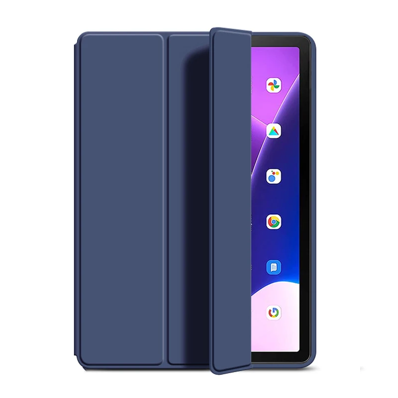 For Lenovo Tab M10 Plus 3rd Gen TB125FU TB-128FU Gen 3 Case 10.61 Tri-fold PU Leather Smart Case For Xiaoxin Pad 2022 10.6 Funda