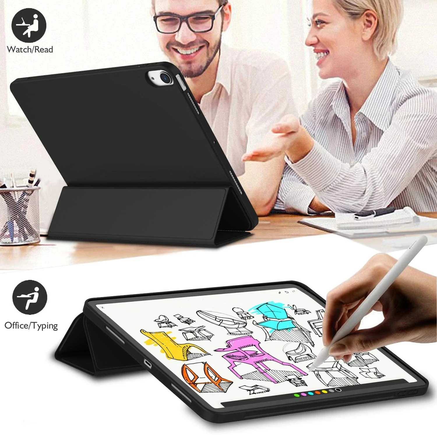 For Lenovo Tab M10 Plus 3rd Gen TB125FU TB-128FU Gen 3 Case 10.61 Tri-fold PU Leather Smart Case For Xiaoxin Pad 2022 10.6 Funda