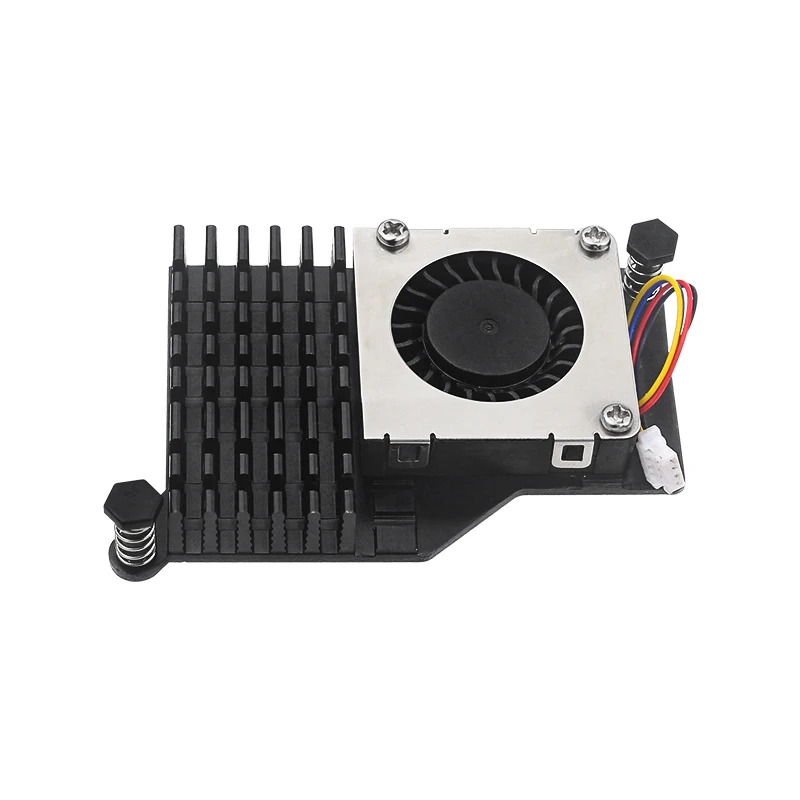 Raspberry Pi 5 Active Cooler Aluminum Heatsink PWM Speed Adjustable Fan Black Silver Blue Cooling Radiator for RPI 5 Pi5