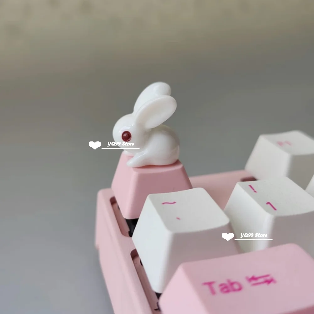 Keycaps Handmade Cartoon Lovely Girl Gift Pink OEM ESC Keys For Game Mechanical Keyboard Personality Artisan Keycap