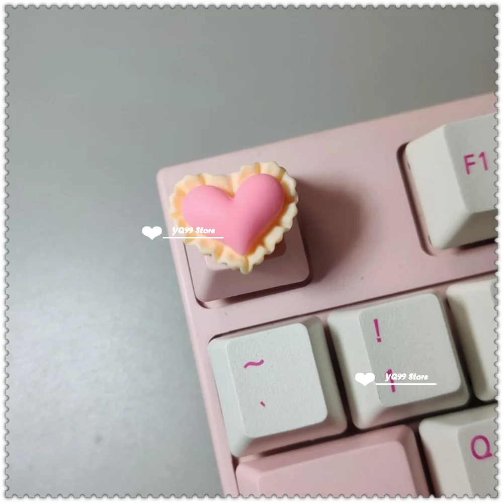 Keycaps Handmade Cartoon Lovely Girl Gift Pink OEM ESC Keys For Game Mechanical Keyboard Personality Artisan Keycap
