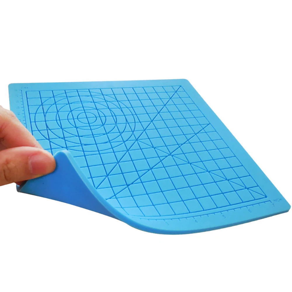 3D Printing Pen Silicone Mat DIY With 2 Finger Protectors Template Drawing Tool Silicone Pad Drawing Tools for Kids Adults