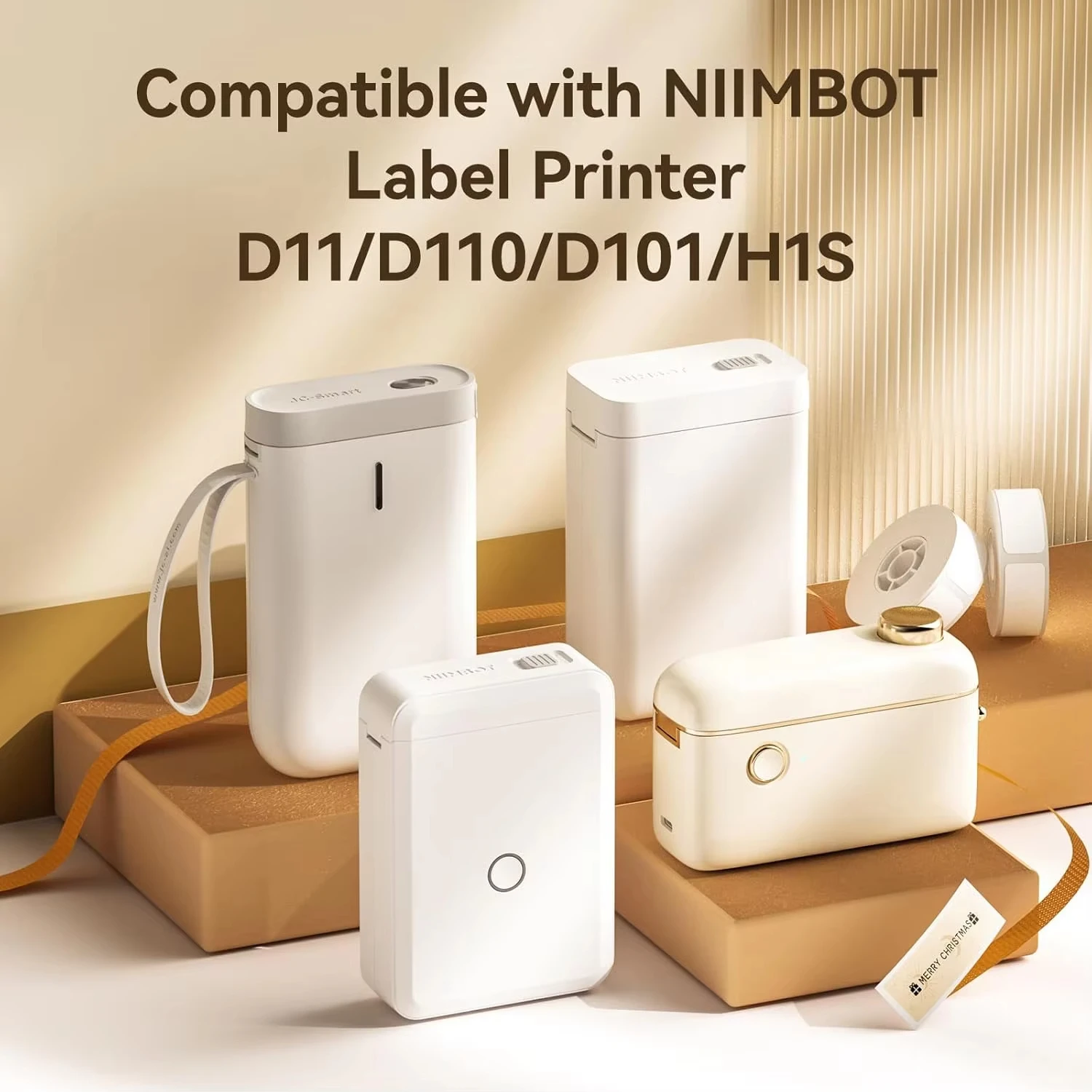 Niimbot Official Labels For D110 D11 Label Sticker Paper Thermal Adhesive White Waterproof Sticker Label Anti-Oil Label Papers