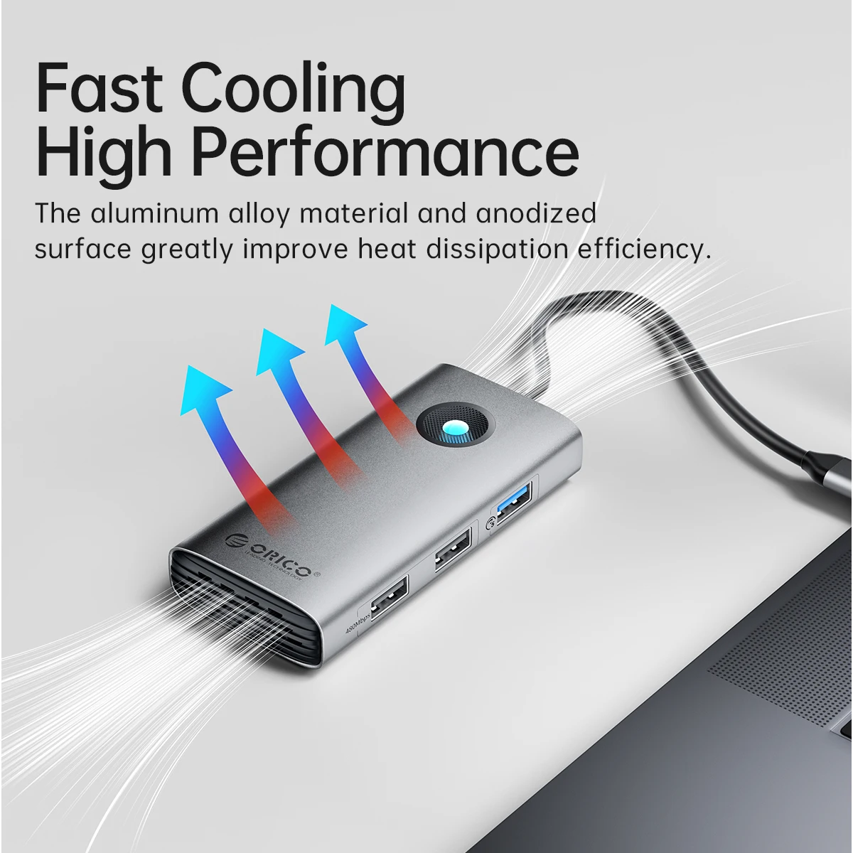 ORICO Docking Station Type C HUB to 4K60Hz HDMI-compatible USB 3.0 Adapter RJ45 PD100W Charge For Macbook Pro Laptop Accessories