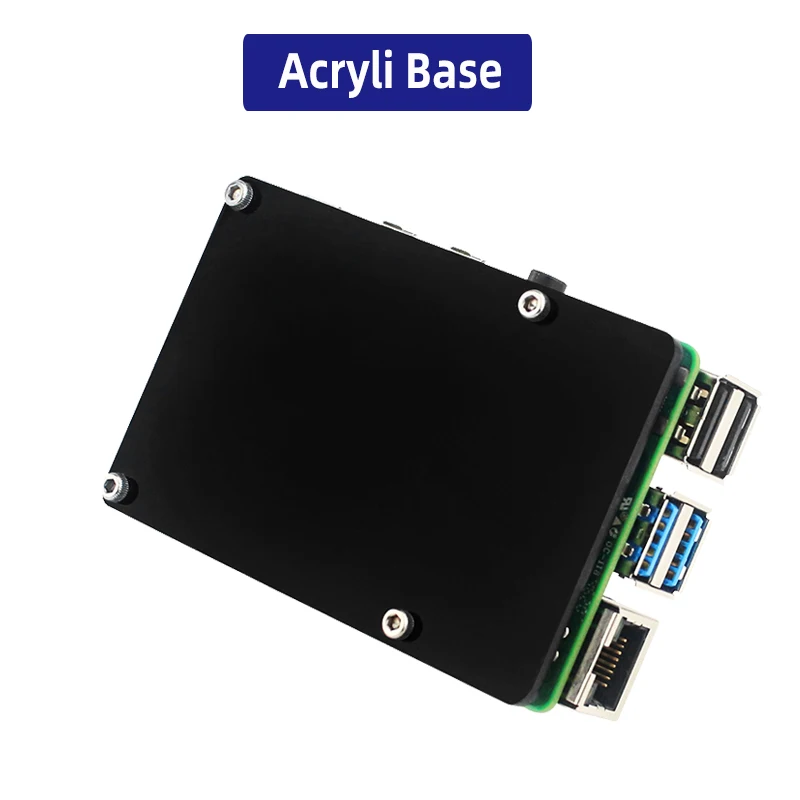 Raspberry Pi 4 Pure Copper Heatsink Metal Case Passive Cooling Shell 4mm Copper Enclosure for Raspberry Pi 4 Model B 4B