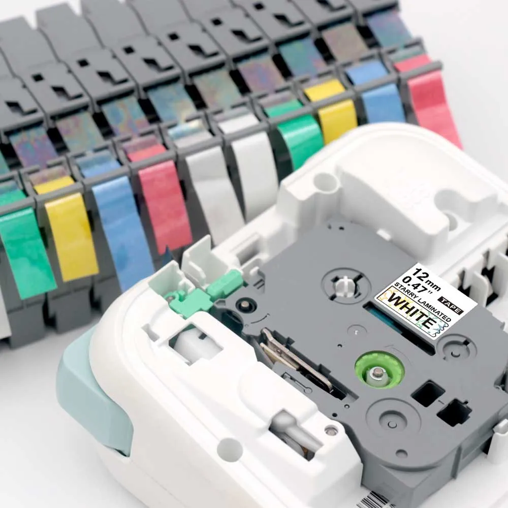 Compatible brother Laser Label Tape TZe-231L1 TZE-131L1 Laser Checkered/Star Labels for H110 PT-E550W PT-710BT P-touch Printer