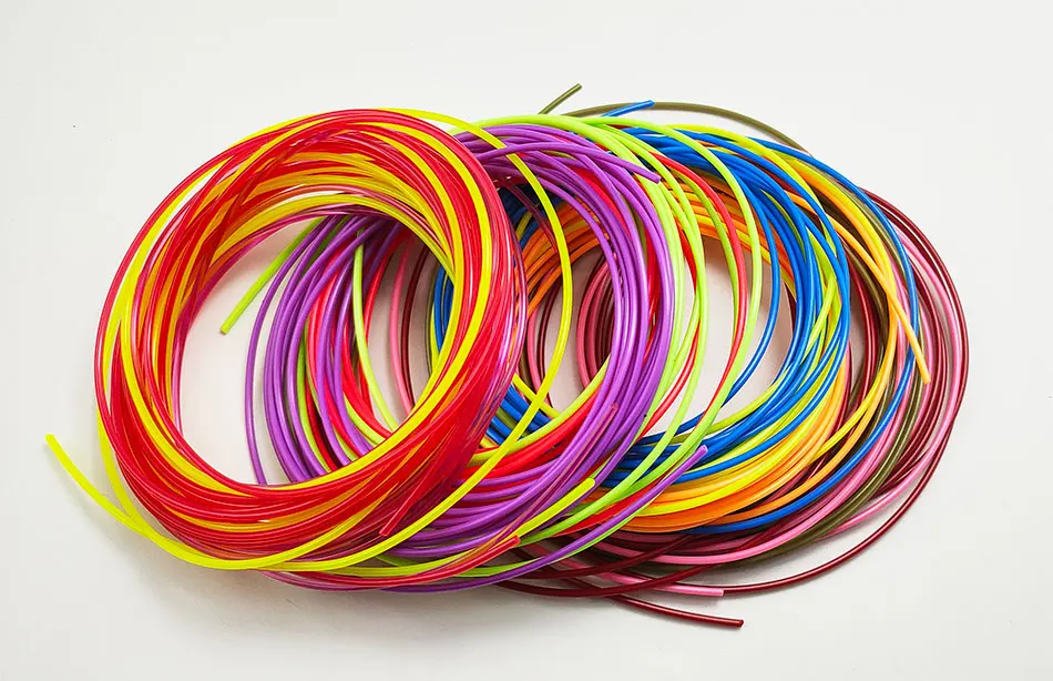 3D Print Plastic, 3-D Pens Filament Materials, 3D Printing Filament, Diameter 1.75mm PLA Line, 20 Non Repeating Colors, Random C
