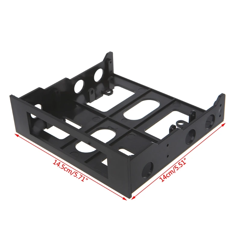 3.5" to 5.25" Hard Drive Mounting Bracket 3.5 Inch HDD SSD Adapter For 5.25 Inch PC Computer Case Bay With Mounting Screws
